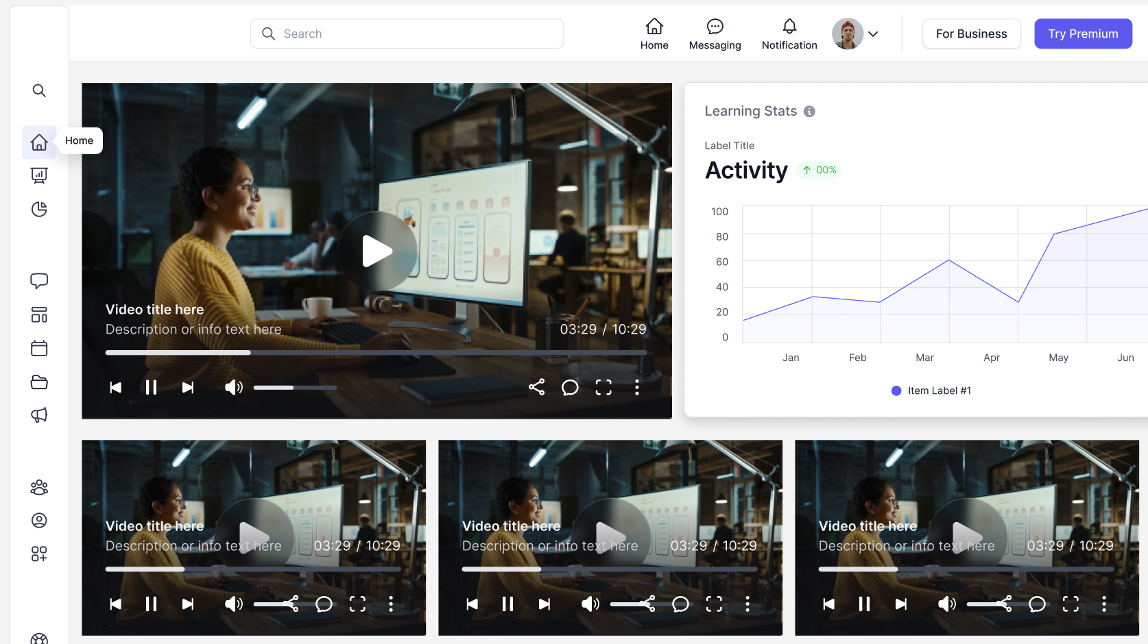 EdTech Startup (Series A) - Education Technology platform interface